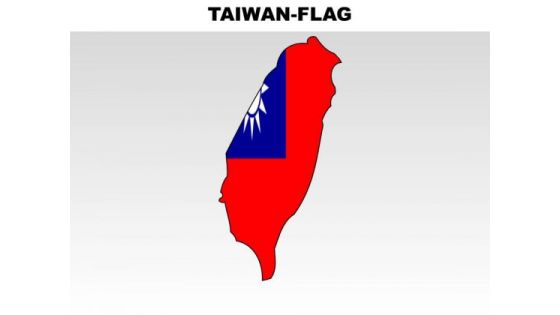 Taiwan Country PowerPoint Flags