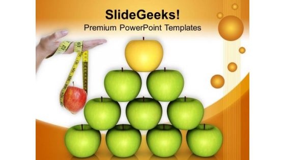 Take A Balance Diet Health PowerPoint Templates Ppt Backgrounds For Slides 0413