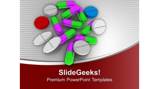 Take A Capsule For Healthy Life PowerPoint Templates Ppt Backgrounds For Slides 0613