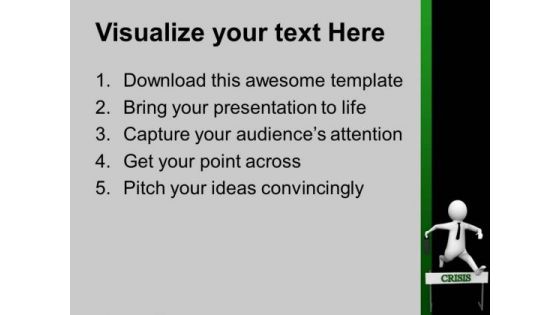 Take A Long Jump For Good Carisis PowerPoint Templates Ppt Backgrounds For Slides 0713