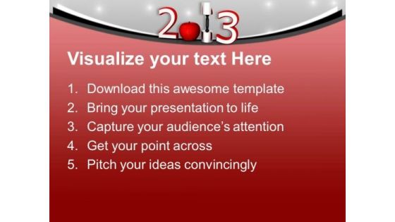 Take A Pledge For Good Health This New Year PowerPoint Templates Ppt Backgrounds For Slides 0513