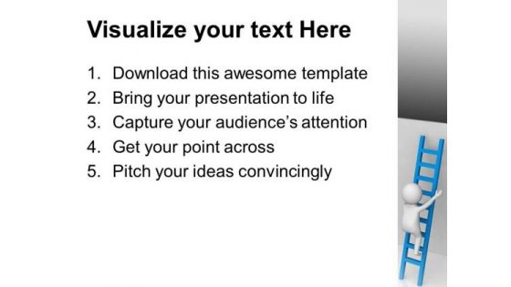 Take A Right Stairs For Business Growth PowerPoint Templates Ppt Backgrounds For Slides 0713