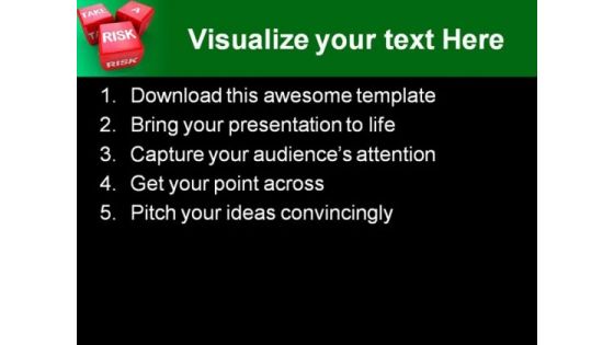 Take A Risk Business PowerPoint Template 1110