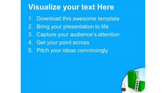 Take A Shortcut Ladder For Success PowerPoint Templates Ppt Backgrounds For Slides 0713
