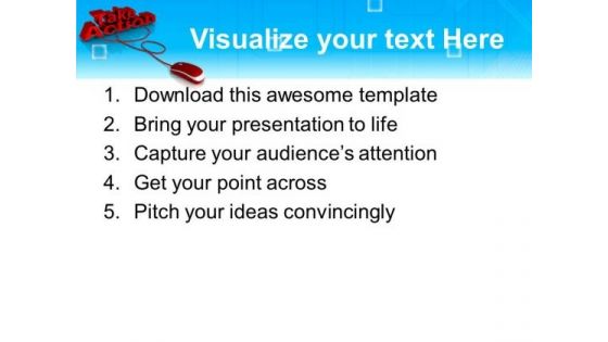 Take Action Fast Mouse PowerPoint Templates And PowerPoint Themes 0812