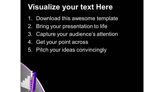 Take Ladder Of Success And Reach On Top PowerPoint Templates Ppt Backgrounds For Slides 0613