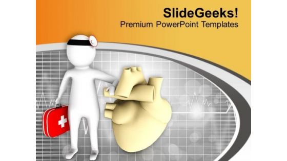 Take Medical Advise For Healthy Heart PowerPoint Templates Ppt Backgrounds For Slides 0713