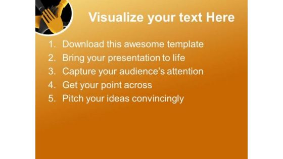 Take The Pledge For Business Growth PowerPoint Templates Ppt Backgrounds For Slides 0513