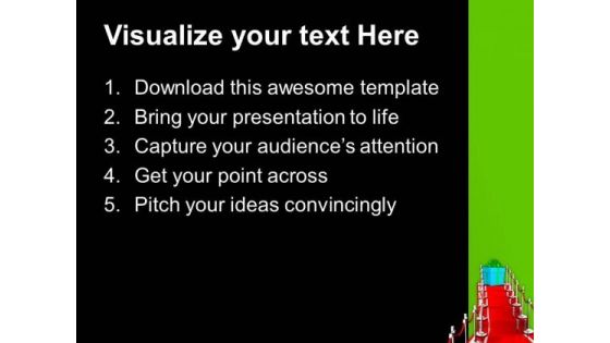 Take The Stairs For Success PowerPoint Templates Ppt Backgrounds For Slides 0613