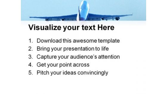 Takeoff Travel PowerPoint Templates And PowerPoint Backgrounds 0511