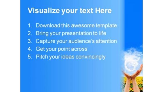Talk To Divinity Nature PowerPoint Template 0910