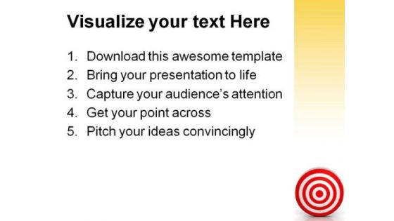 Target01 Business PowerPoint Template 0910