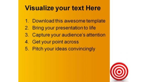 Target01 Business PowerPoint Template 0910