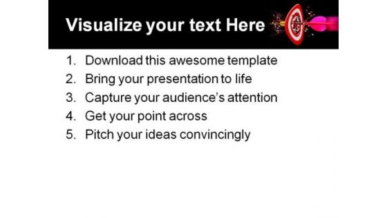 Target Achieved Business PowerPoint Template 0810