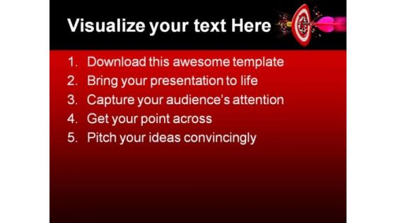 Target Achieved Business PowerPoint Template 0810