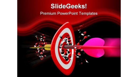 Target Achieved Business PowerPoint Template 0810