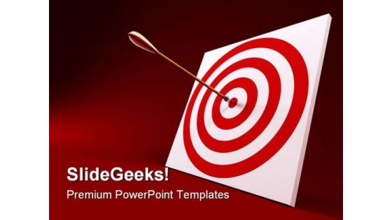 Target Achieved Business PowerPoint Template 1110