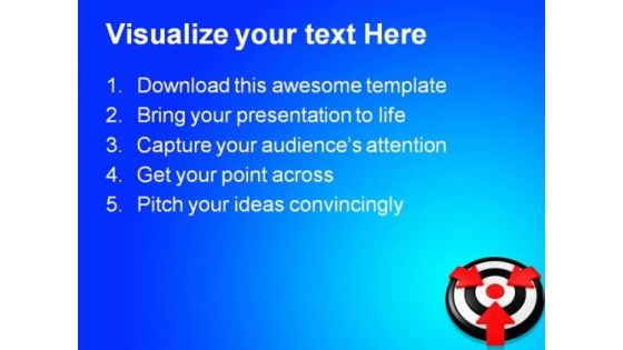 Target And Arrows Business PowerPoint Themes And PowerPoint Slides 0411