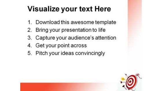 Target And Success Business PowerPoint Themes And PowerPoint Slides 0811