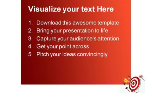 Target And Success Business PowerPoint Themes And PowerPoint Slides 0811