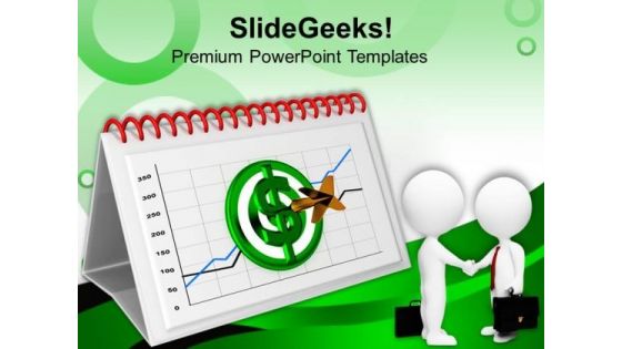 Target As Dollar With Business Deal PowerPoint Templates Ppt Backgrounds For Slides 0413