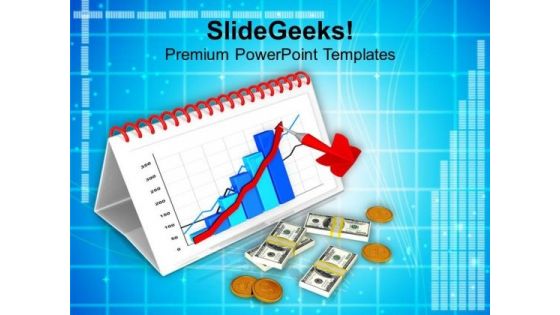 Target Bar Graph For Monthly Business Report PowerPoint Templates Ppt Backgrounds For Slides 0413