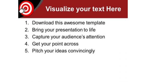 Target Board With Hand Pointing Success PowerPoint Templates Ppt Backgrounds For Slides 0213
