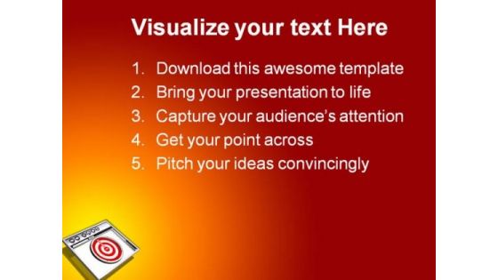 Target Browser Internet PowerPoint Themes And PowerPoint Slides 0811
