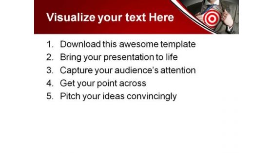 Target Businessman Business PowerPoint Themes And PowerPoint Slides 0511