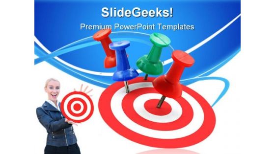 Target Concept Success PowerPoint Templates And PowerPoint Backgrounds 0811