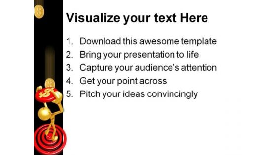 Target Dollar Money PowerPoint Themes And PowerPoint Slides 0511