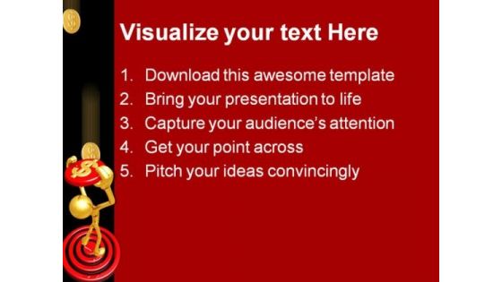 Target Dollar Money PowerPoint Themes And PowerPoint Slides 0511