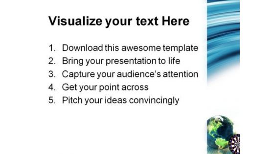 Target Earth Global PowerPoint Themes And PowerPoint Slides 0411