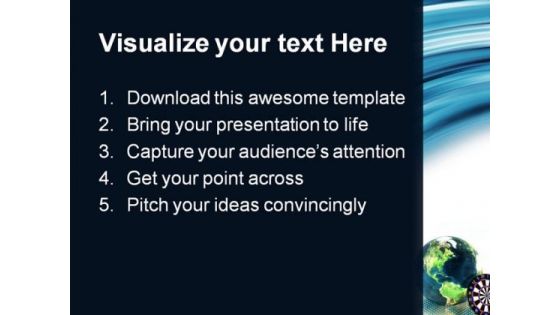Target Earth Global PowerPoint Themes And PowerPoint Slides 0411