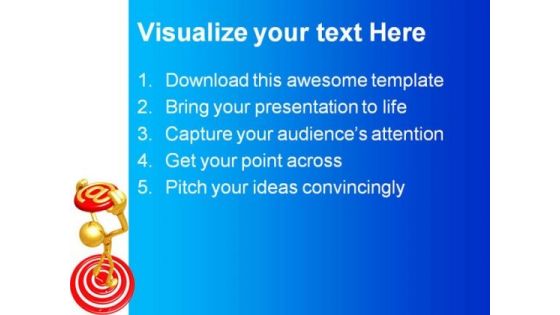 Target Email Internet PowerPoint Themes And PowerPoint Slides 0711