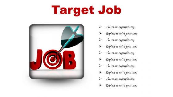Target Job Business PowerPoint Presentation Slides S Target Job Business PowerPoint Presentation Slides S