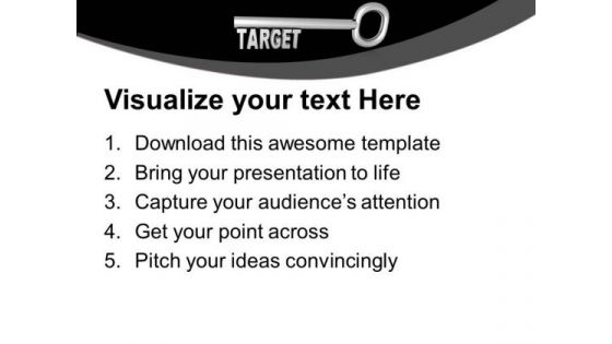 Target Key Business Goal Acheived PowerPoint Templates Ppt Backgrounds For Slides 0313