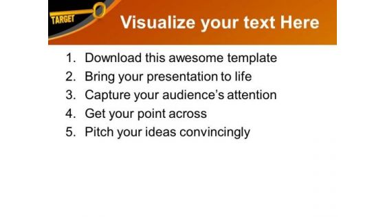 Target Key Business Goals PowerPoint Templates Ppt Backgrounds For Slides 0213