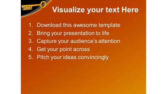Target Key Business Goals PowerPoint Templates Ppt Backgrounds For Slides 0213