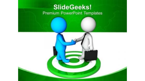Target Oriented Business Relation PowerPoint Templates Ppt Backgrounds For Slides 0613