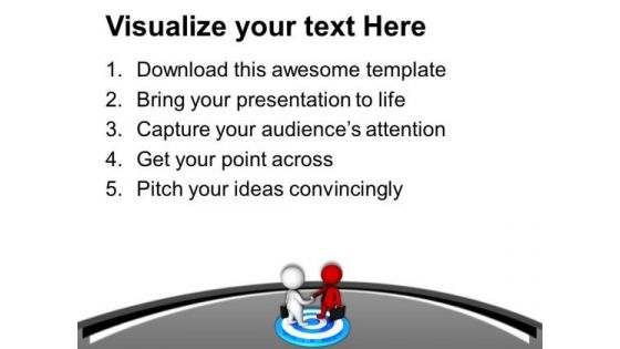 Target Review Meetings With Clients PowerPoint Templates Ppt Backgrounds For Slides 0613