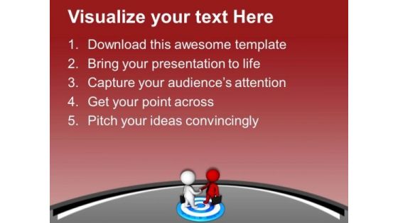 Target Review Meetings With Clients PowerPoint Templates Ppt Backgrounds For Slides 0613