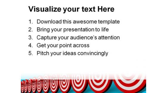 Target Row Business PowerPoint Themes And PowerPoint Slides 0911