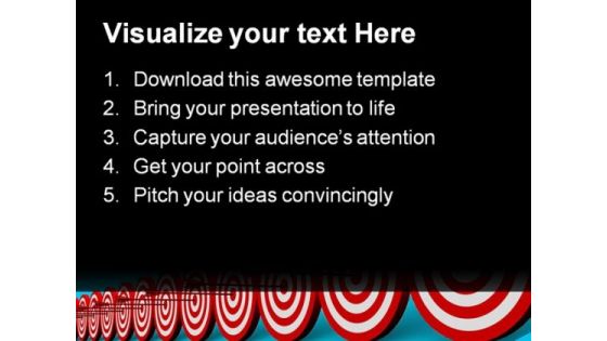 Target Row Business PowerPoint Themes And PowerPoint Slides 0911