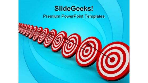 Target Row Business PowerPoint Themes And PowerPoint Slides 0911