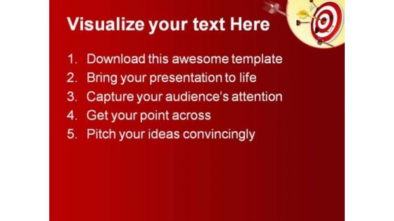 Target Success PowerPoint Template 0910