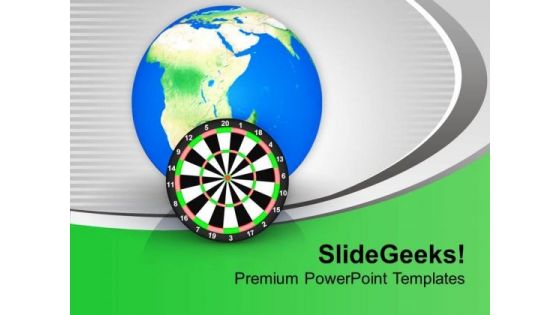 Target The Global Economy For Business PowerPoint Templates Ppt Backgrounds For Slides 0313
