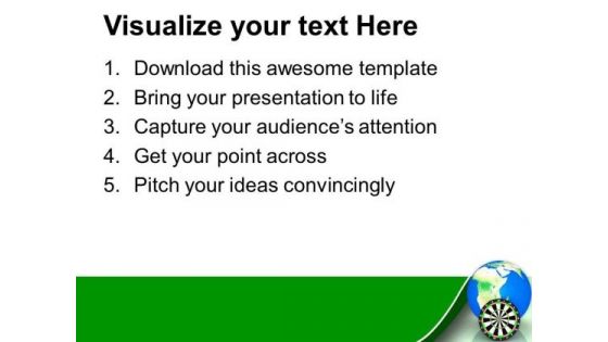 Target The Global Market For More Money PowerPoint Templates Ppt Backgrounds For Slides 0513
