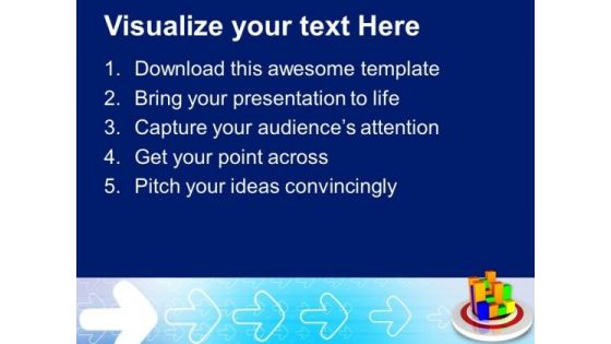Target With Business Graph Strategy PowerPoint Templates Ppt Backgrounds For Slides 0213