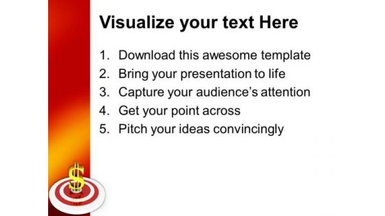 Target With Dollar Business Solution PowerPoint Templates Ppt Backgrounds For Slides 0213